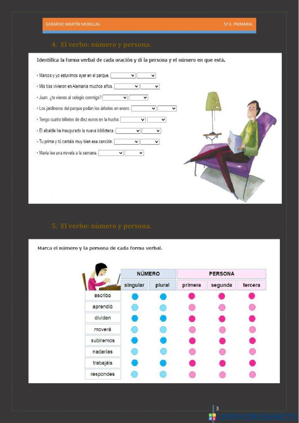Taller de gramática. Ficha 6.