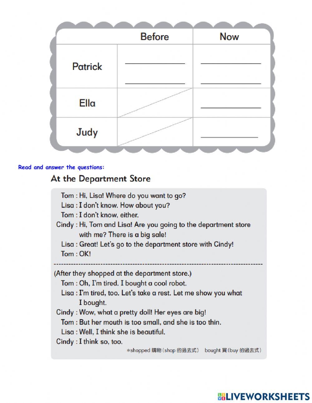 U3-U4 review1 | Free Interactive Worksheets | 6804887