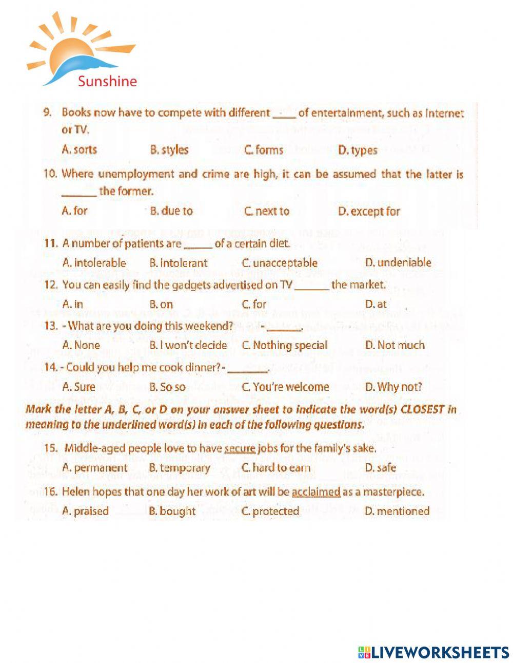 THPT - Practice test 3