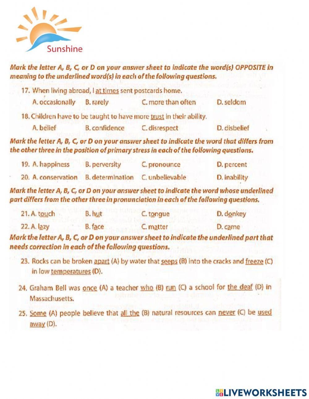 THPT - Practice test 3