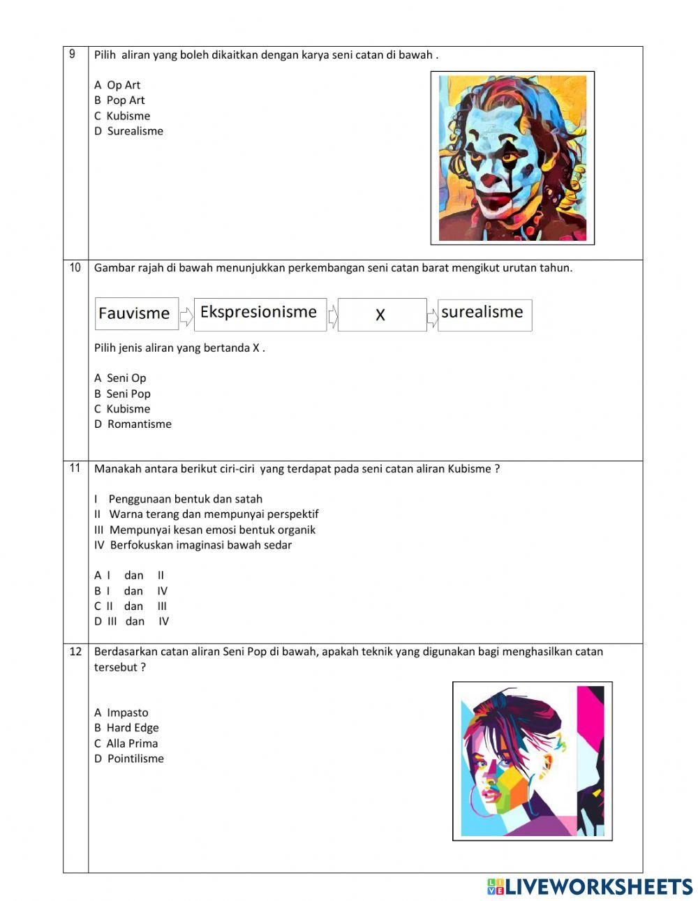 Tingkatan 5 tajuk 3 : Seni  Catan