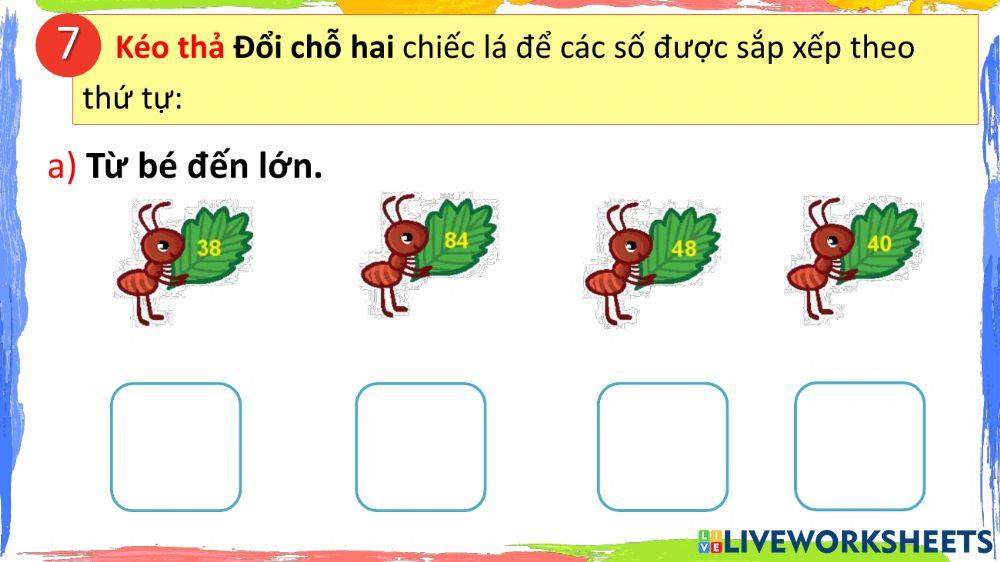 Toán ÔN TẬP CÁC SỐ TRONG PHẠM VI 100