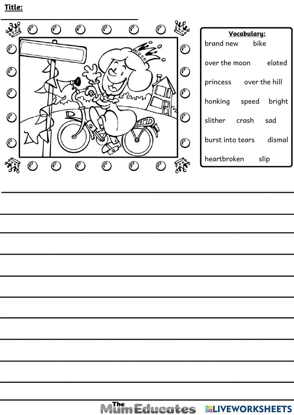 Creative Writing Worksheets For Grade 5