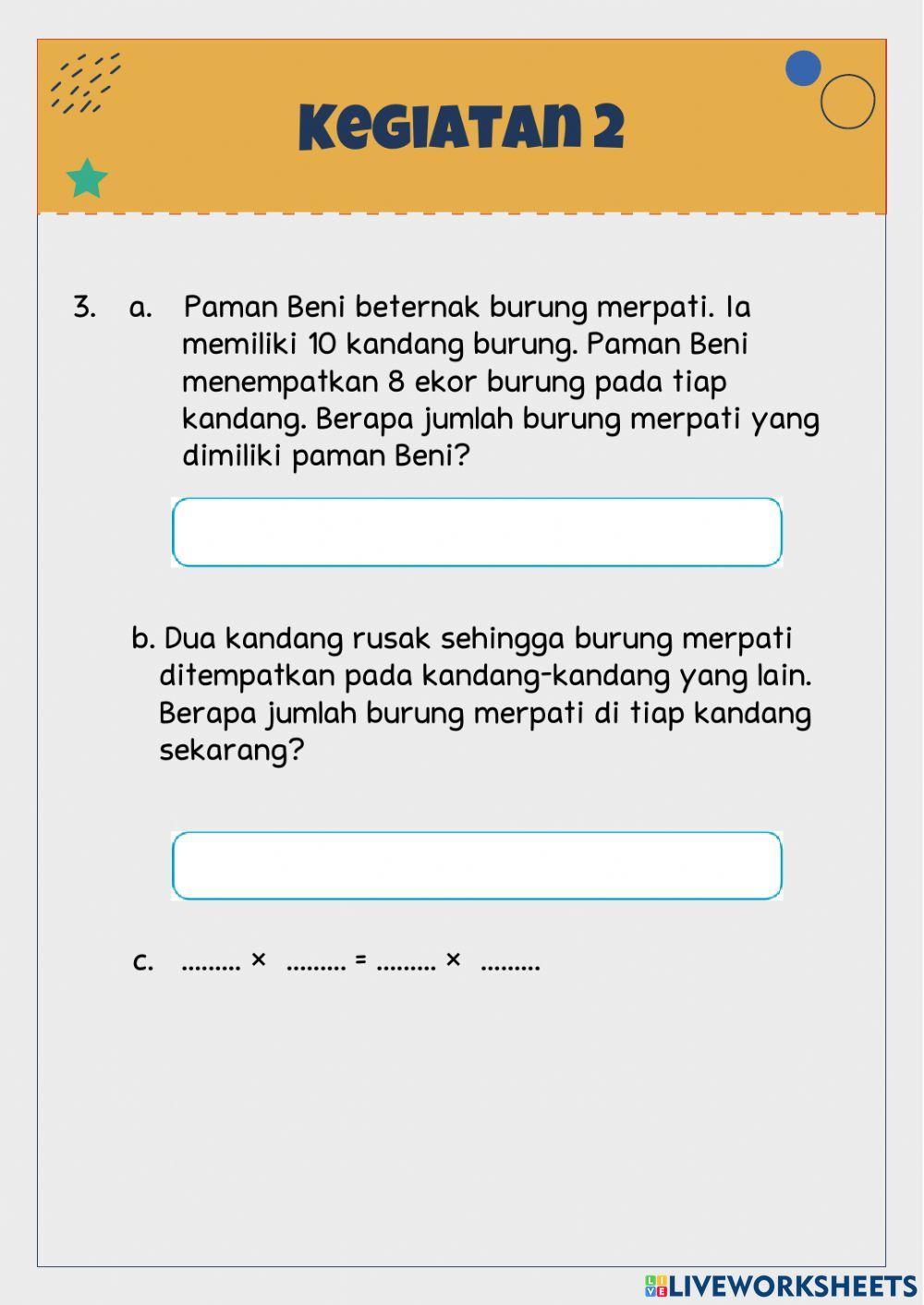 LKPD Kelas 3 Tema 2 Subtema 2