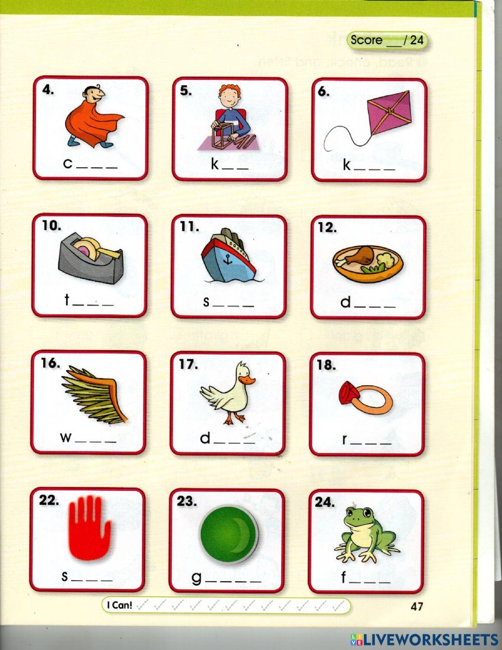 Phonics 2 page 47 worksheet live worksheets