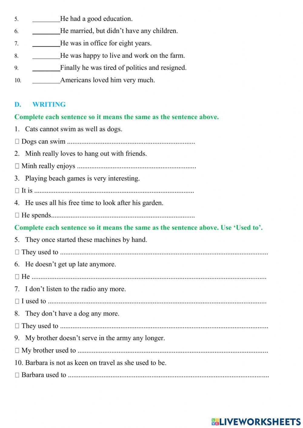 Đề số 1 - đề thi hk 1 - grade 8