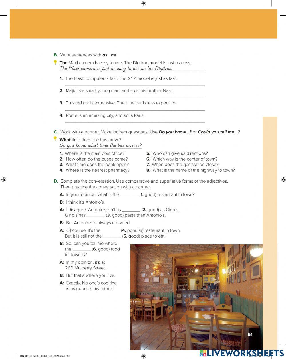 Super Goal 5 Unit 6 Adjectives