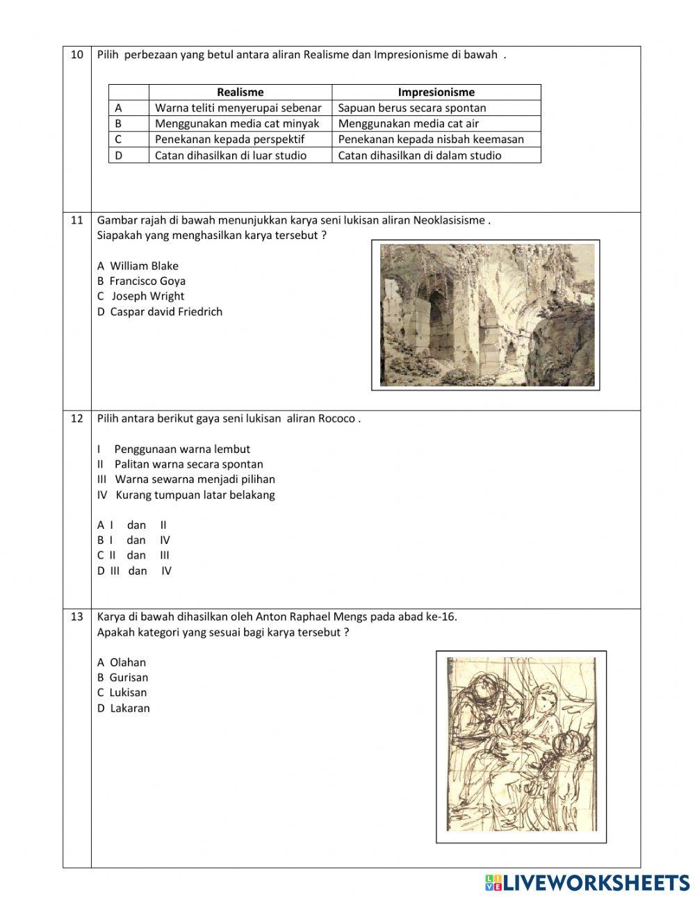 Tingkatan 4 Tajuk 2 : Seni Lukisan