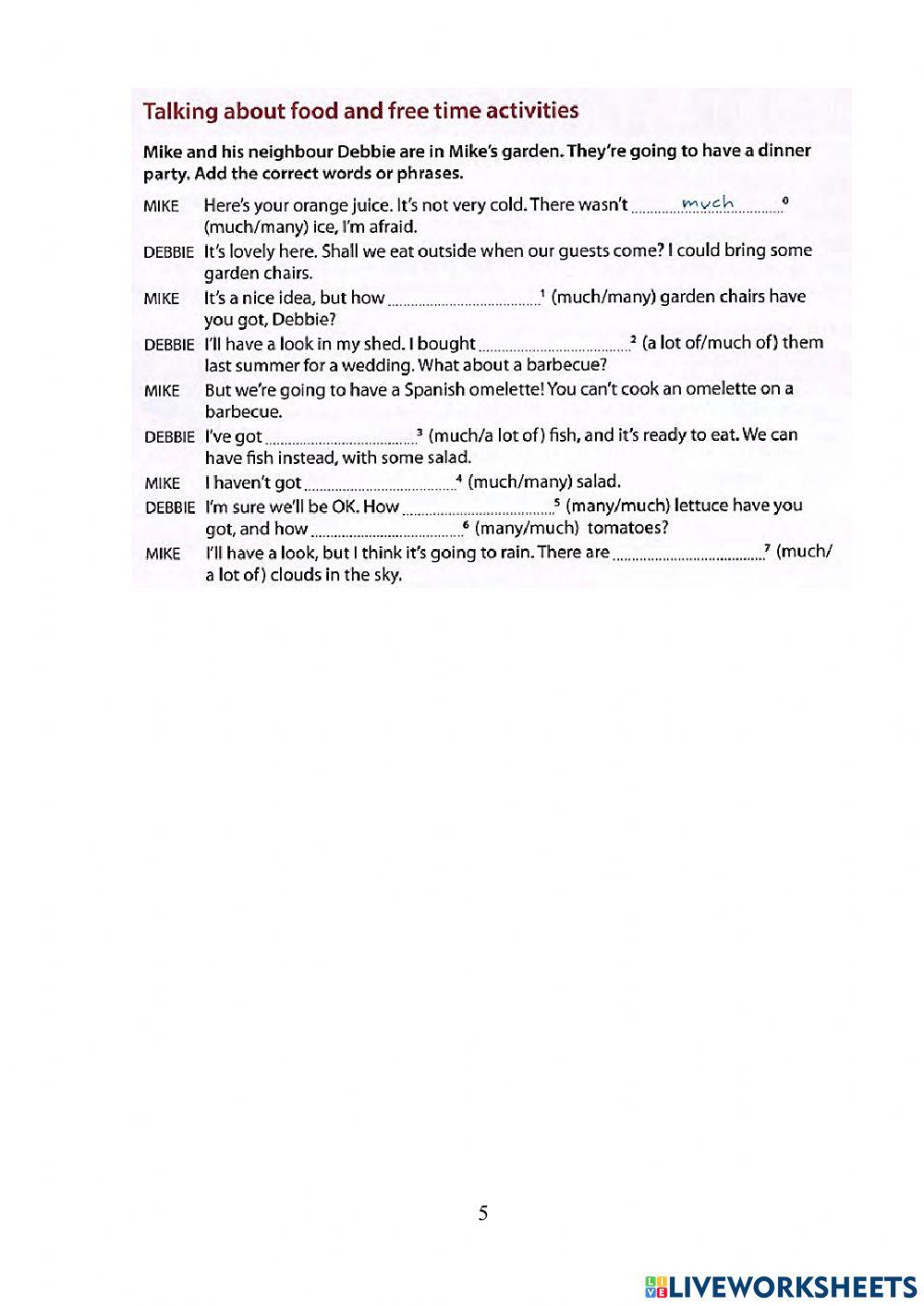 Some, any, no, not, any, much, many