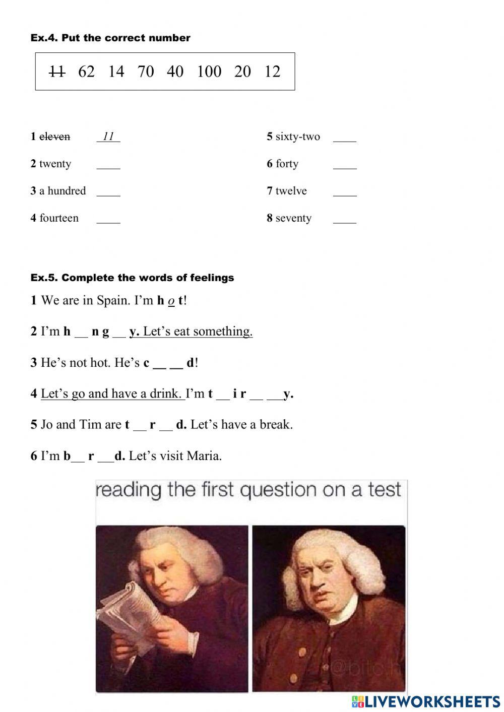 Speak Out Starter - Test Unit 2