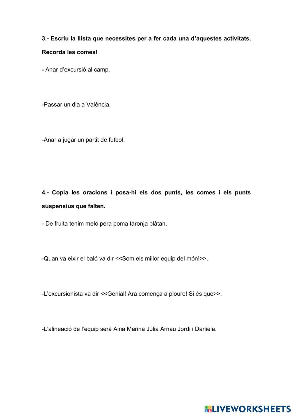 Els signes de puntuació