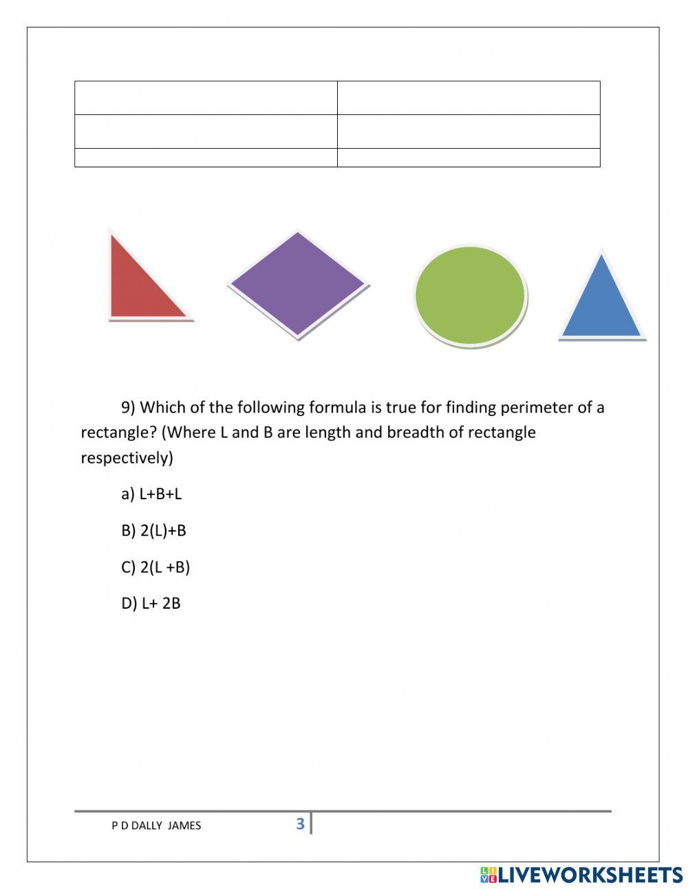 1760123 | Maths class 7 | dallyjames123 | LiveWorksheets