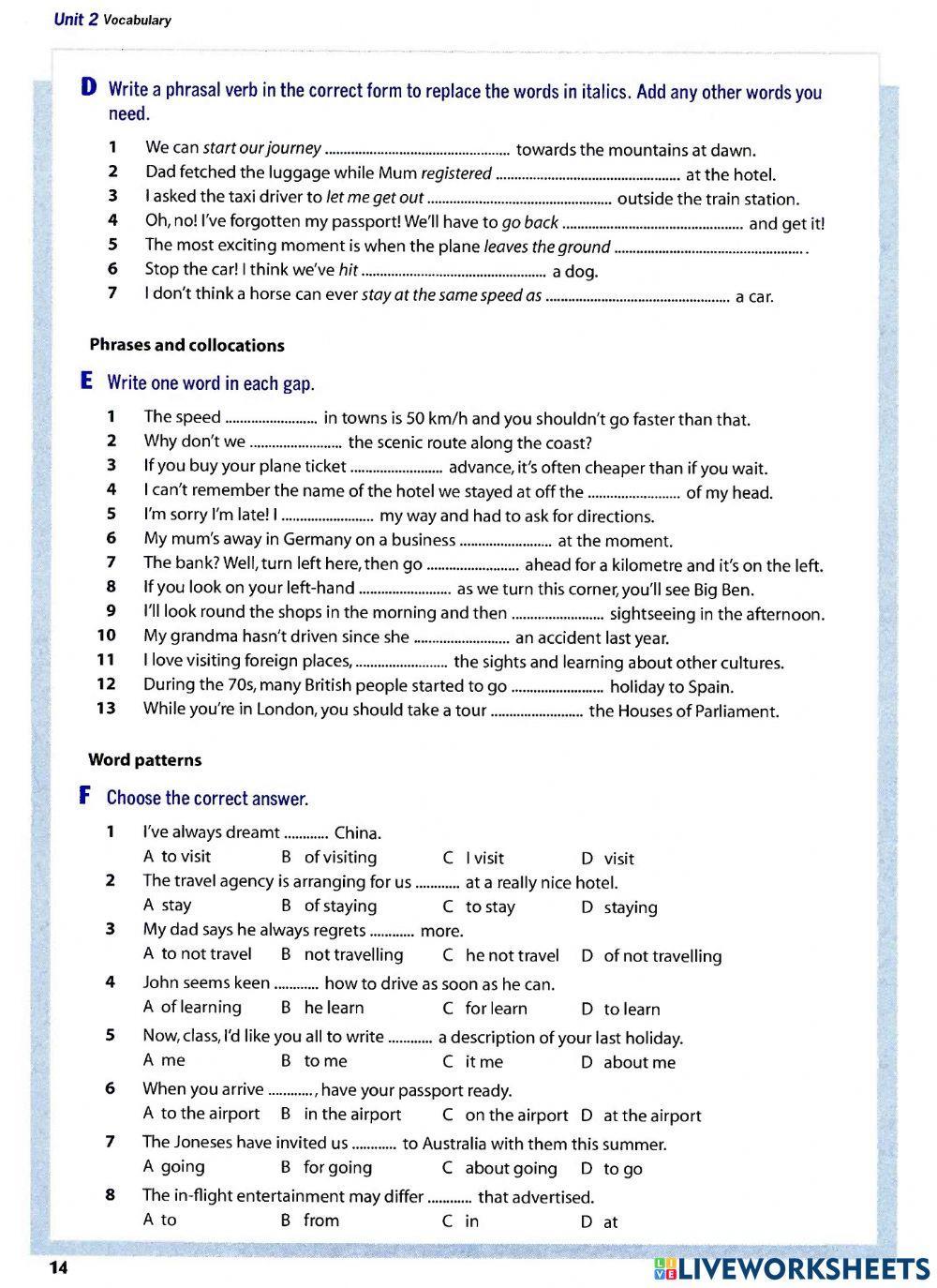 Destination B2 Unit 2