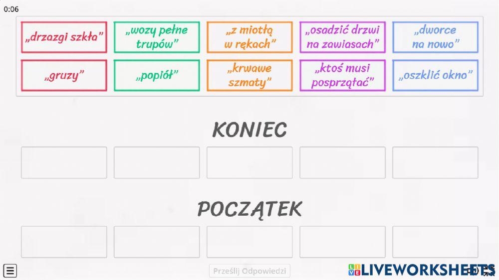 WISŁAWA Szymborska -Koniec i początek-