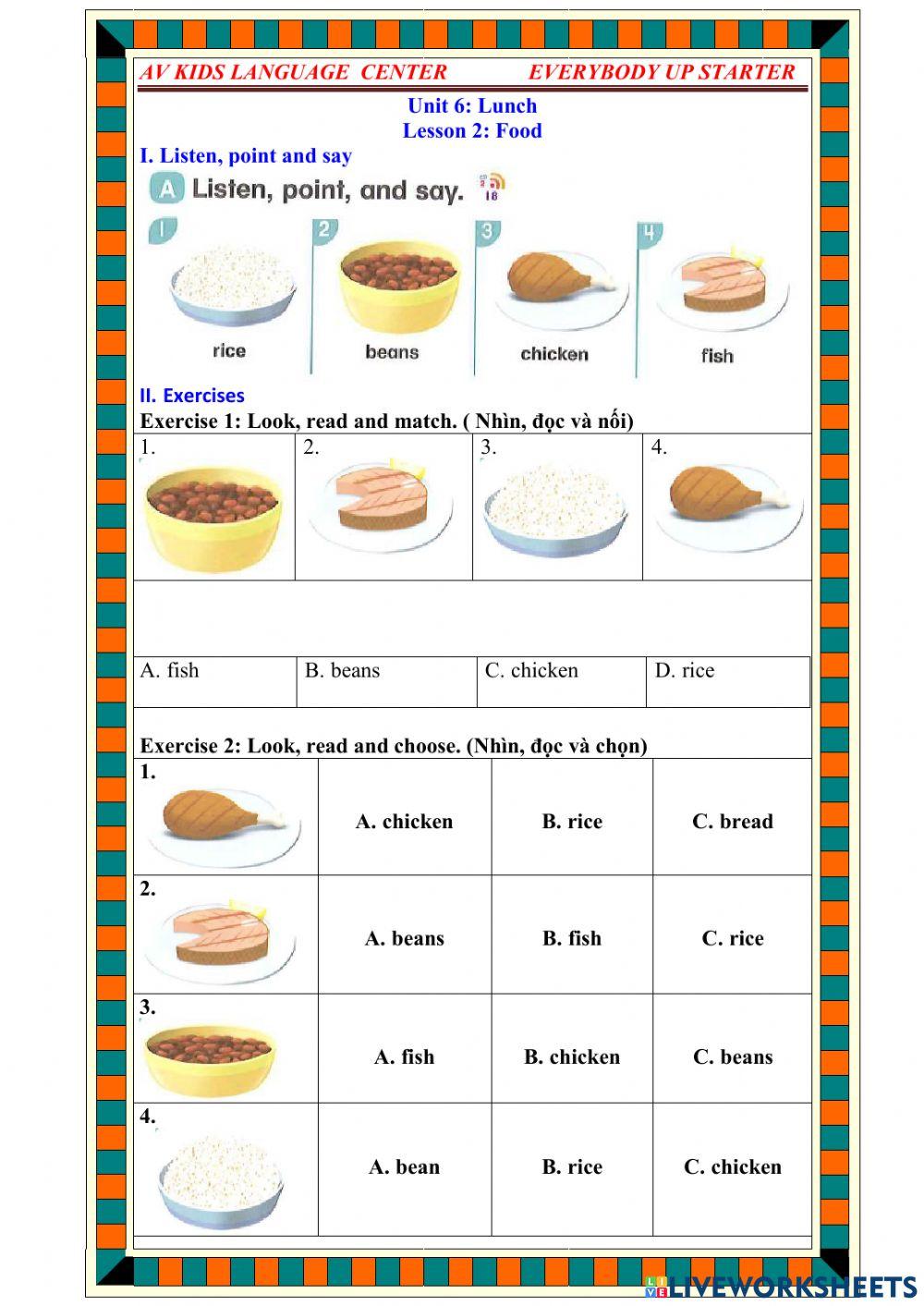 PBT unit 6 Lesson 2(Starter) Mrs.Thuy