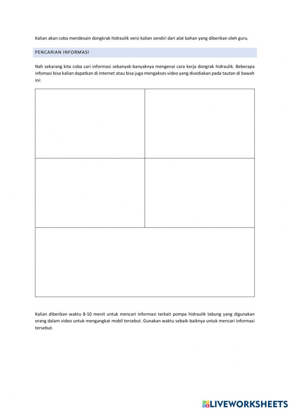 Projek Mendesain Dongkrak Hidraulik Sederhana