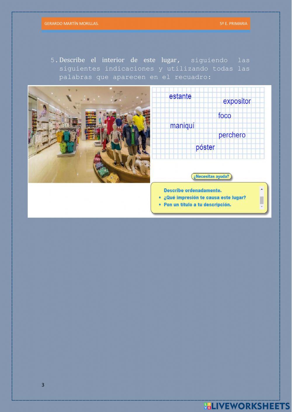 Escritura. Tarea 14.