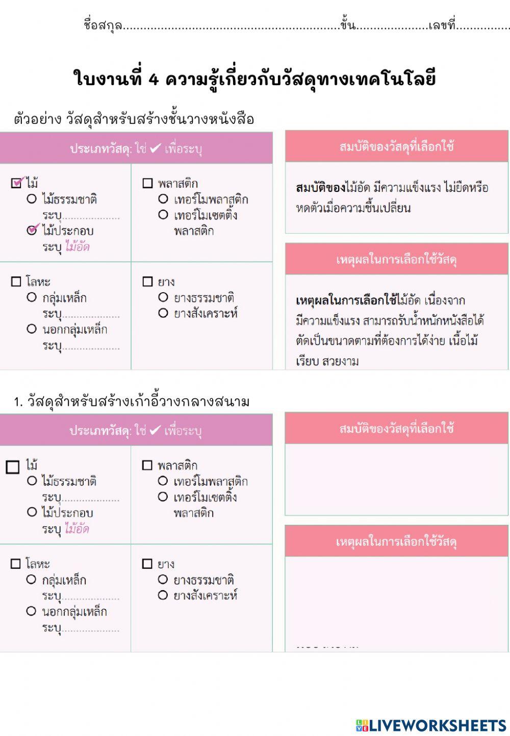 วัสดุทางเทคโนโลยี