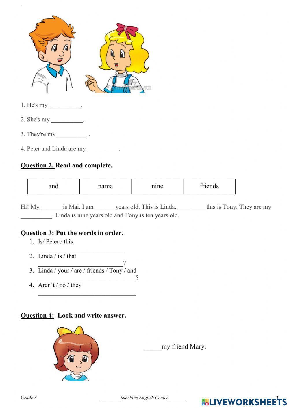 English  test 9  (unit 5)