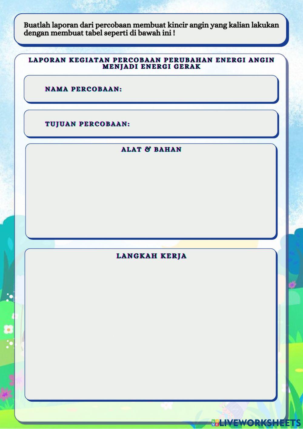 E-lkpd ipa t6 st2 perubahan energi p2