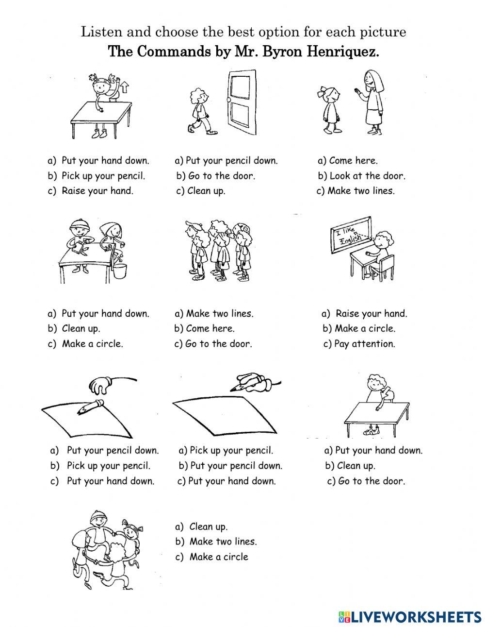 The Commands - Imperatives