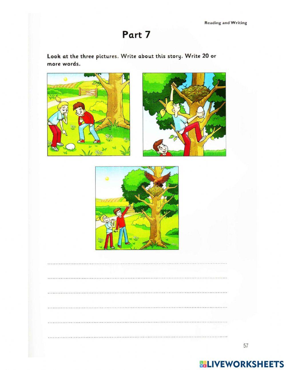 flyers-2-test-3-reading-writing-part-5-7-online-exercise-for