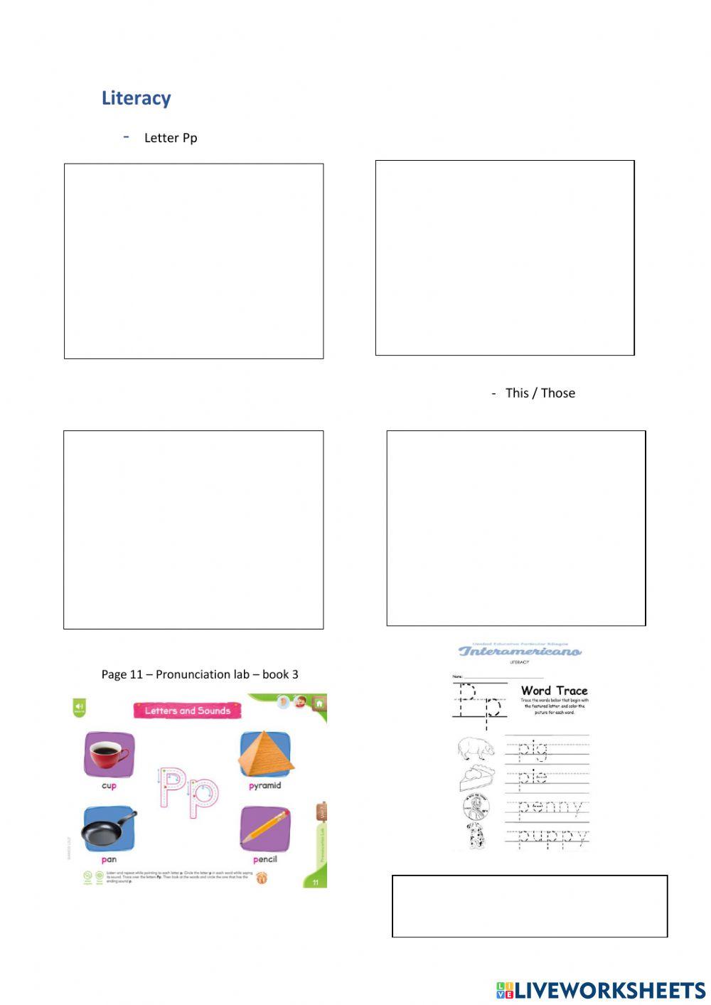 Weekly activities 30