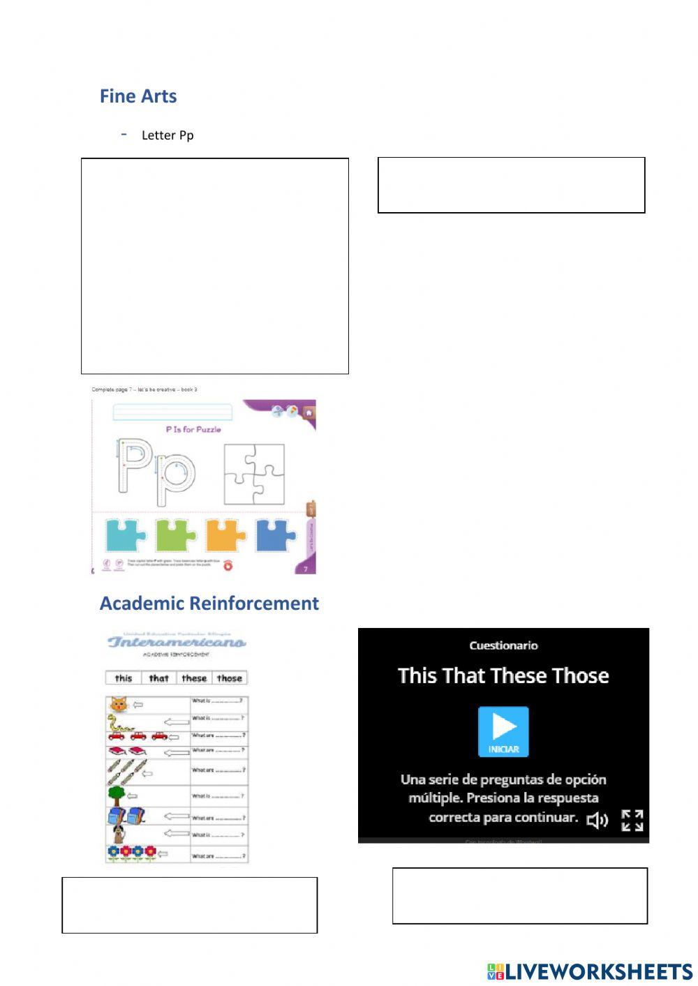 Weekly activities 30