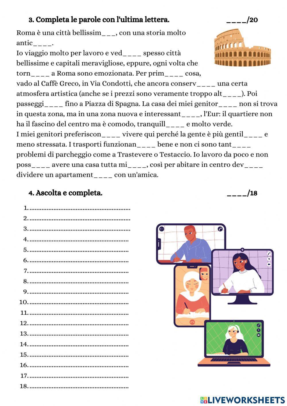 Esame 1mo livello (Prova)