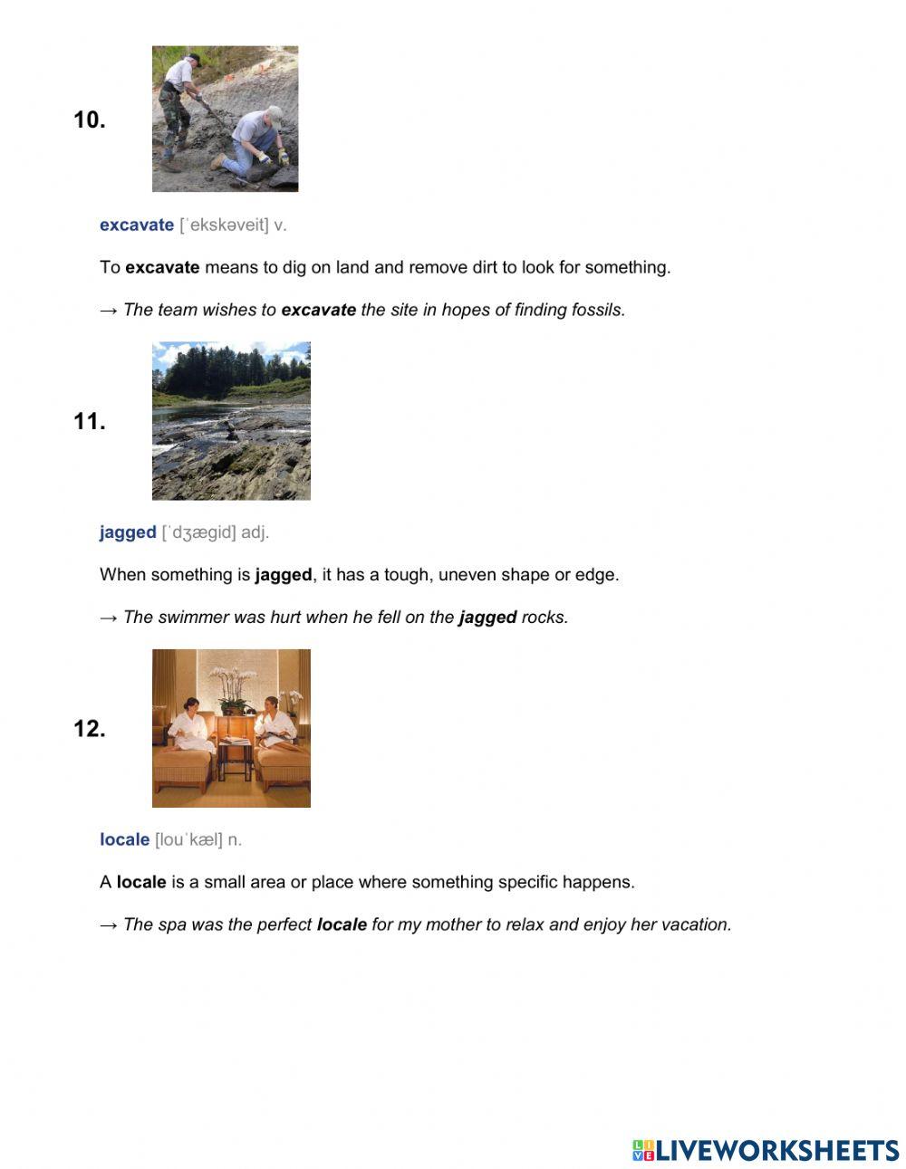 9-6-2 RC Fossils learn vocabulary