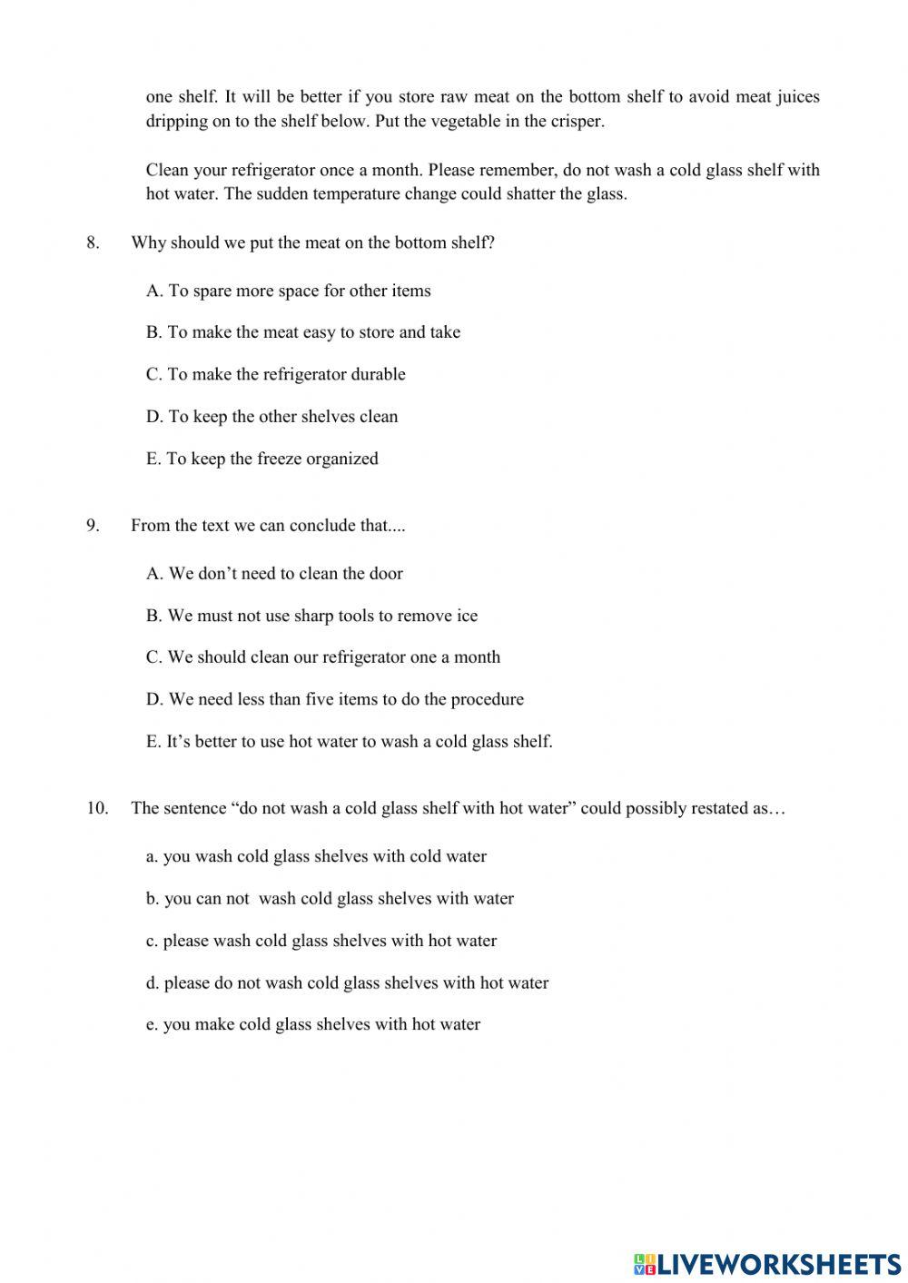 Formative text procedure