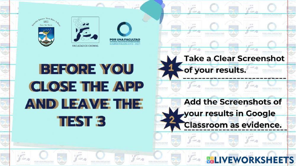 LISTENING TEST 3 - FUTURE TENSES - SECOND SEMESTER 2021-2022