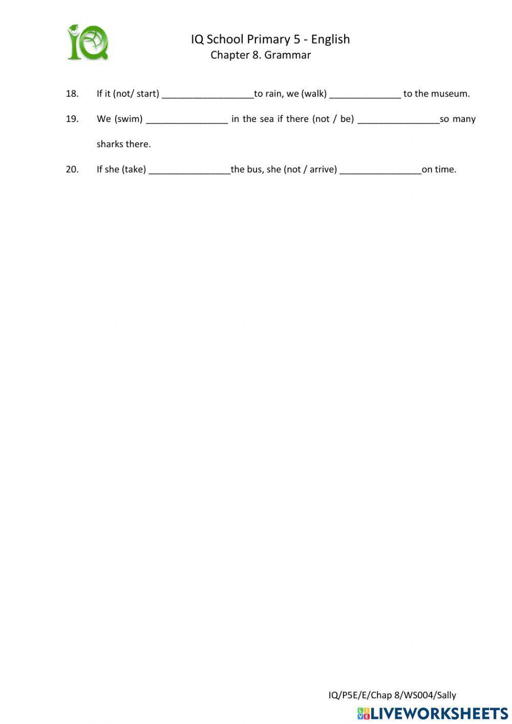 Conditional Sentence Type 3