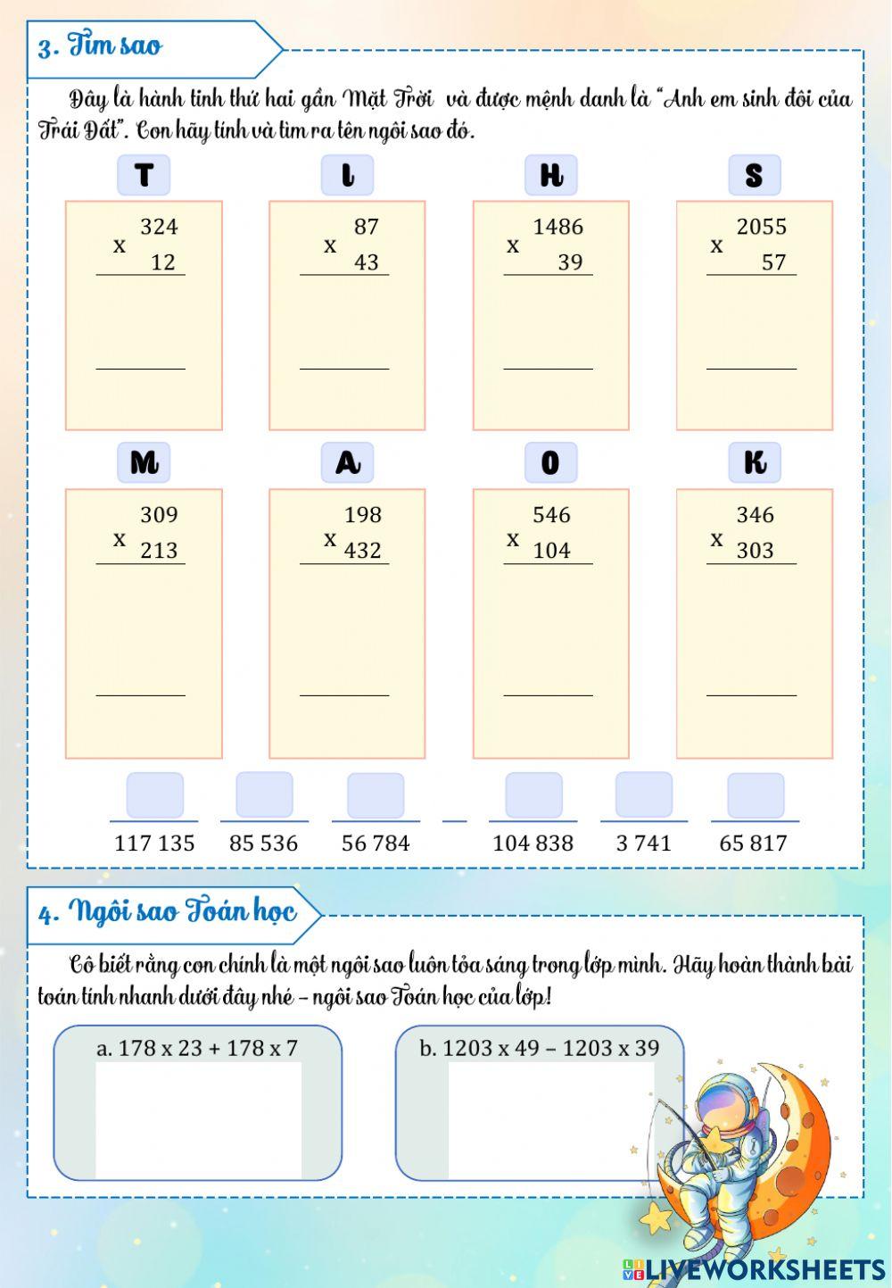 Ôn tạp toán tuần 13