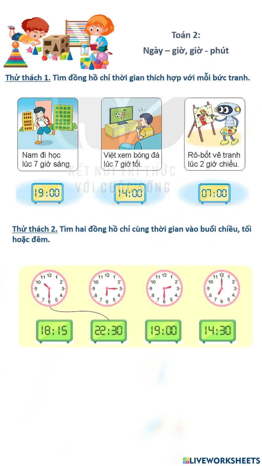 Toán online exercise for | Live Worksheets