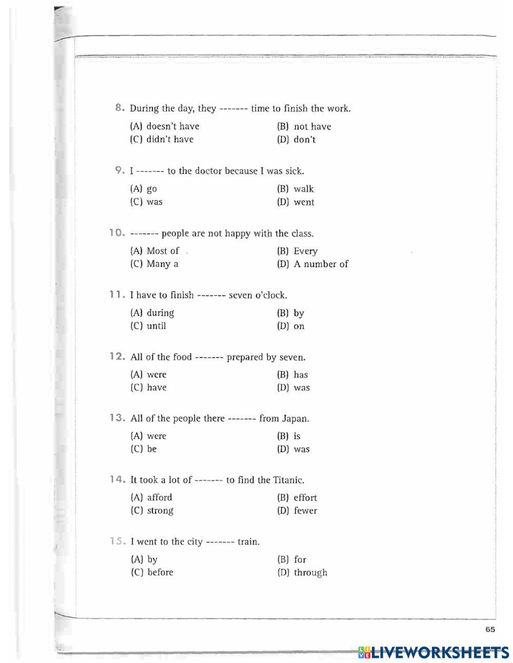 Unit 4: S-V agreement