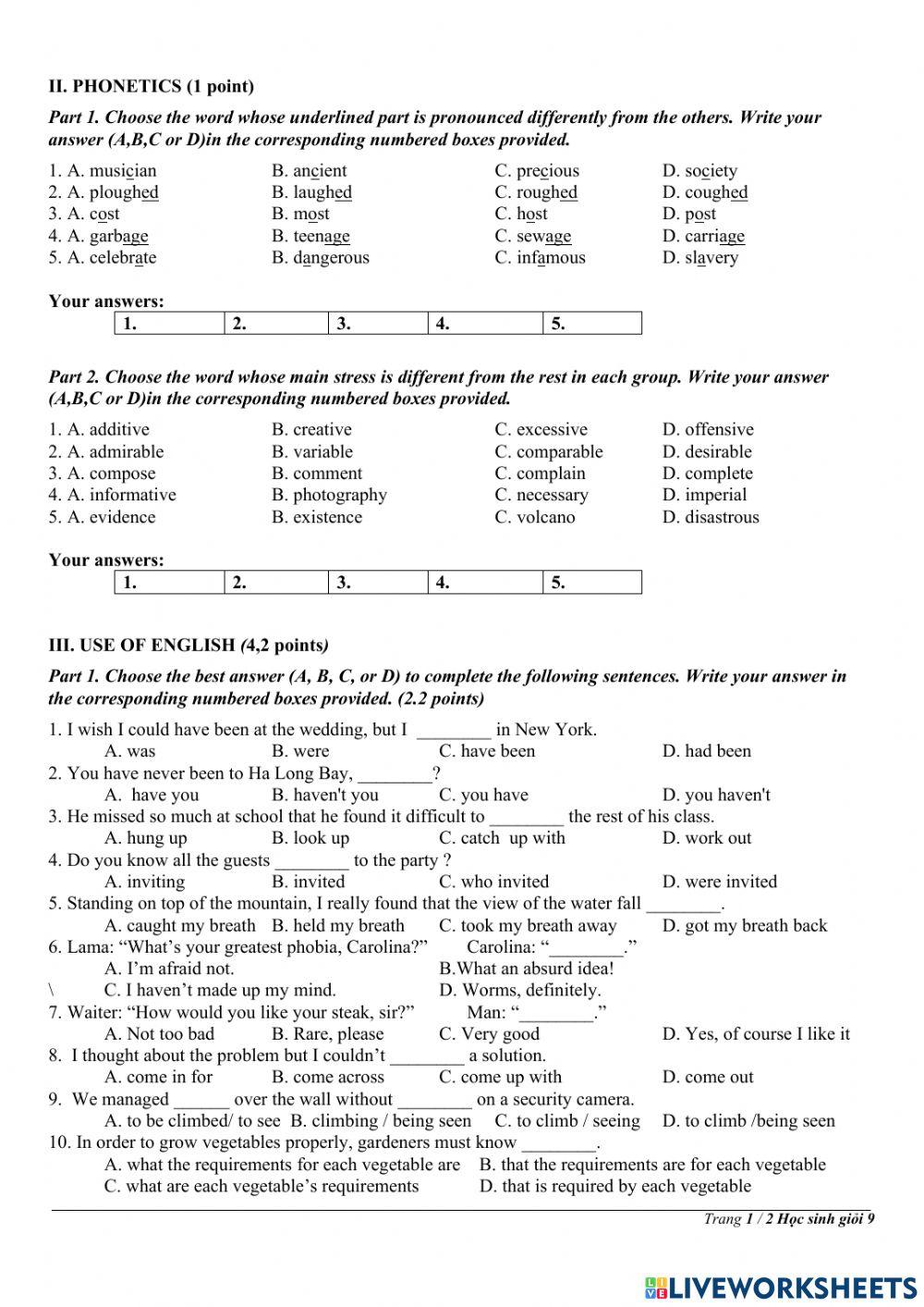 Tuyen sinh lop 10chuyen Hung Vuong3. DE THI HSG-CHUYEN GIA LAI-HSG GIA LAI 2018-2019