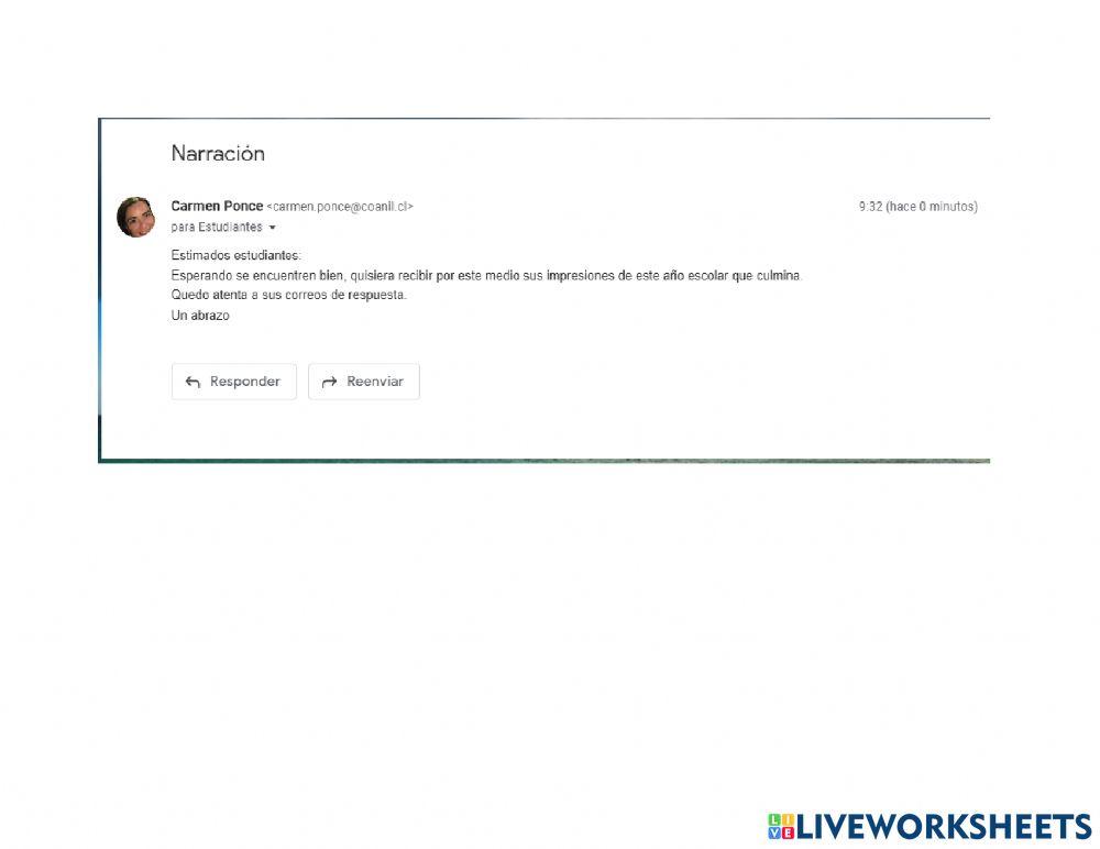 Redacción de correo electrónico