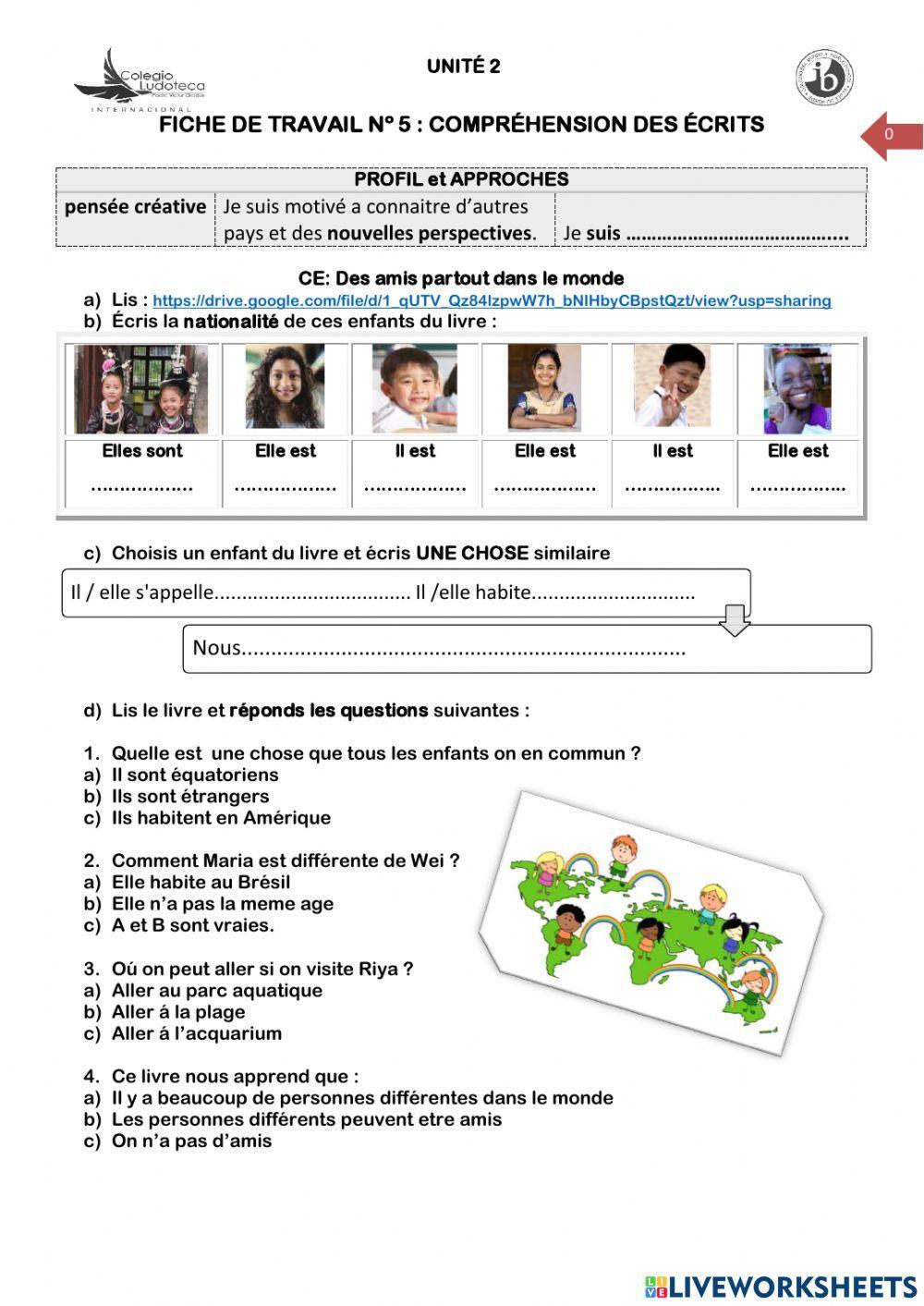 Des amis partout dans le monde