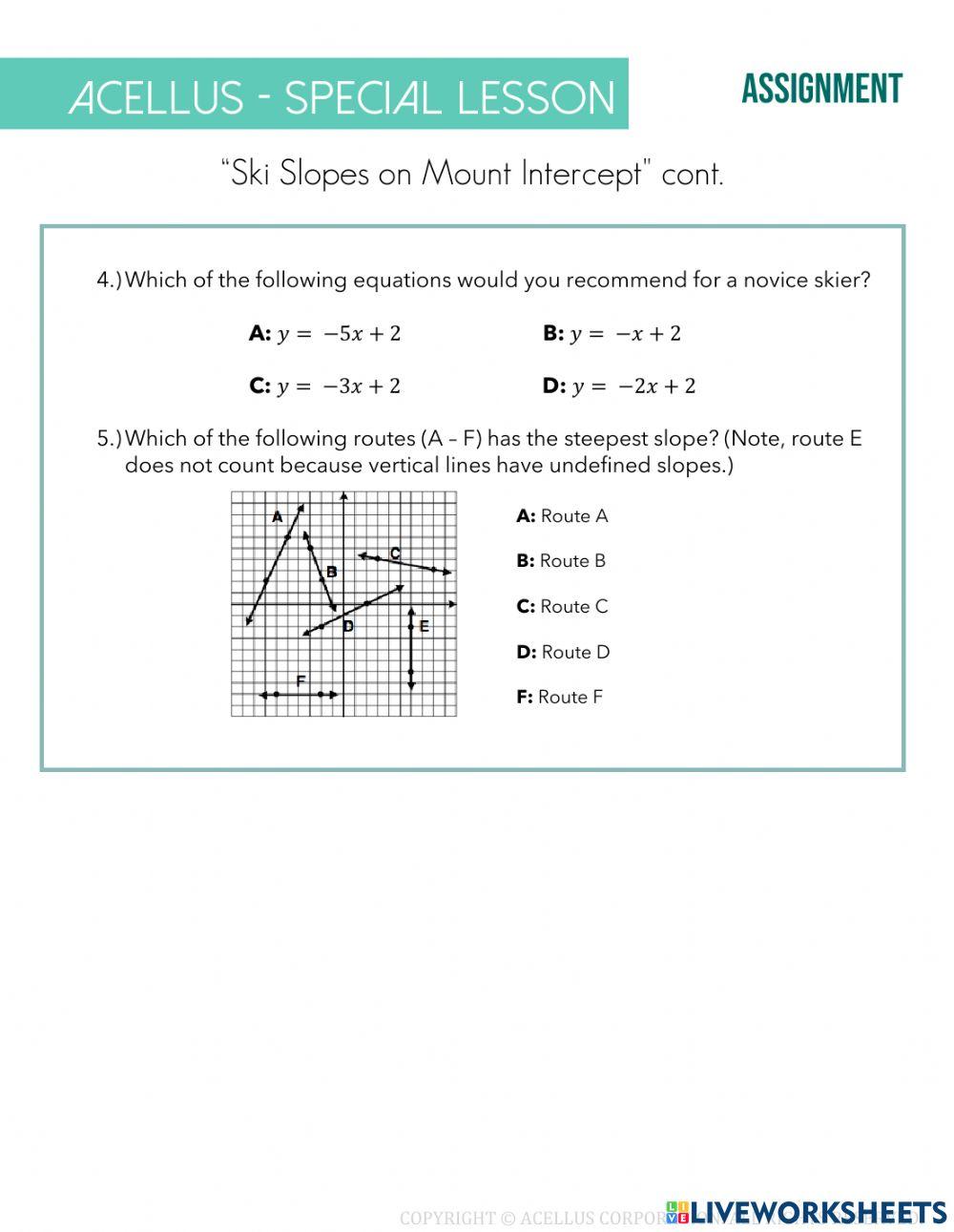 Ski Slopes on Mount Intercept