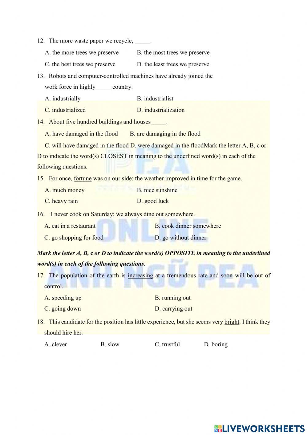Practice test 8-thpt