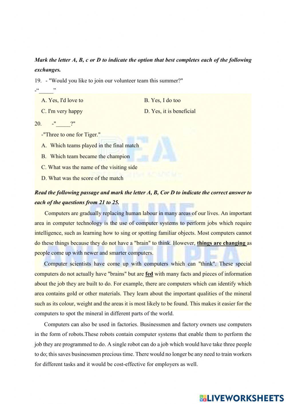 Practice test 8-thpt