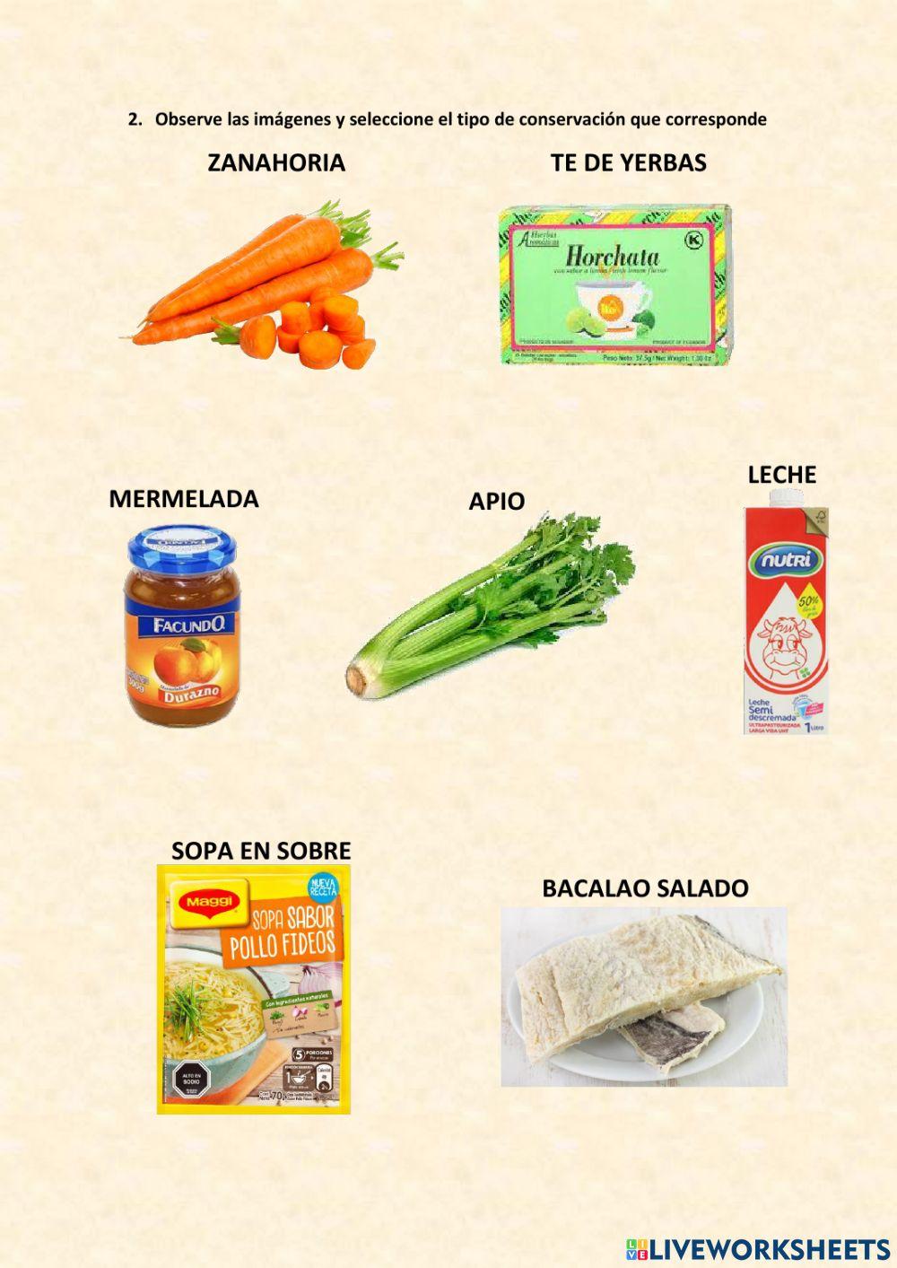Conservacion de los alimentos Conservacion de los alimentos
