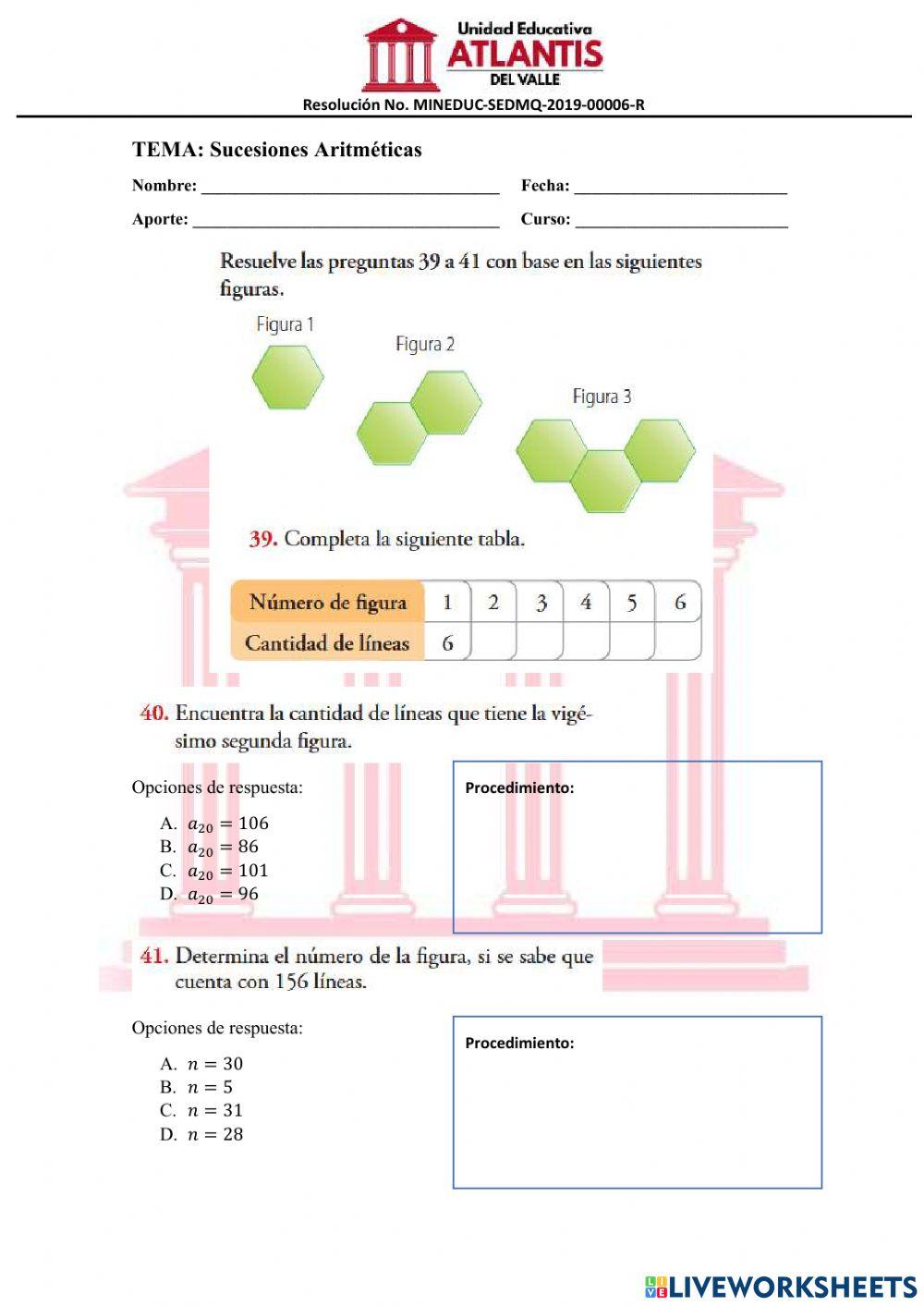 Sucesiones Aritméticas