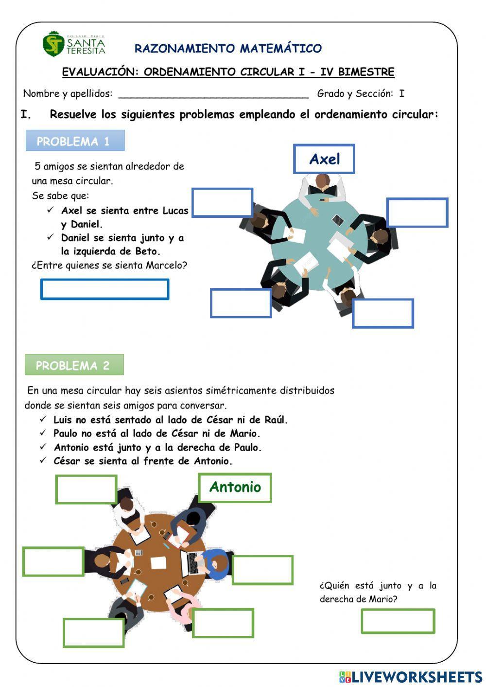 Ordenamiento circular I