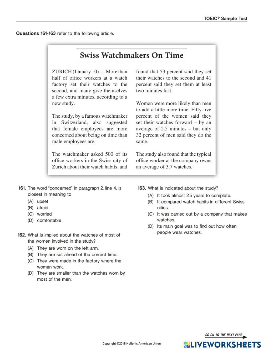 TOEIC Reading 151-175