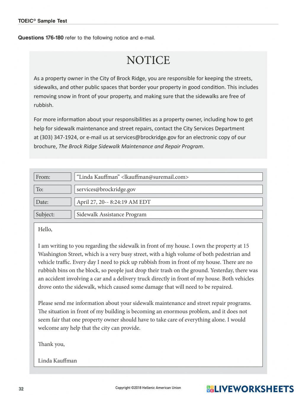 TOEIC Reading 175-195