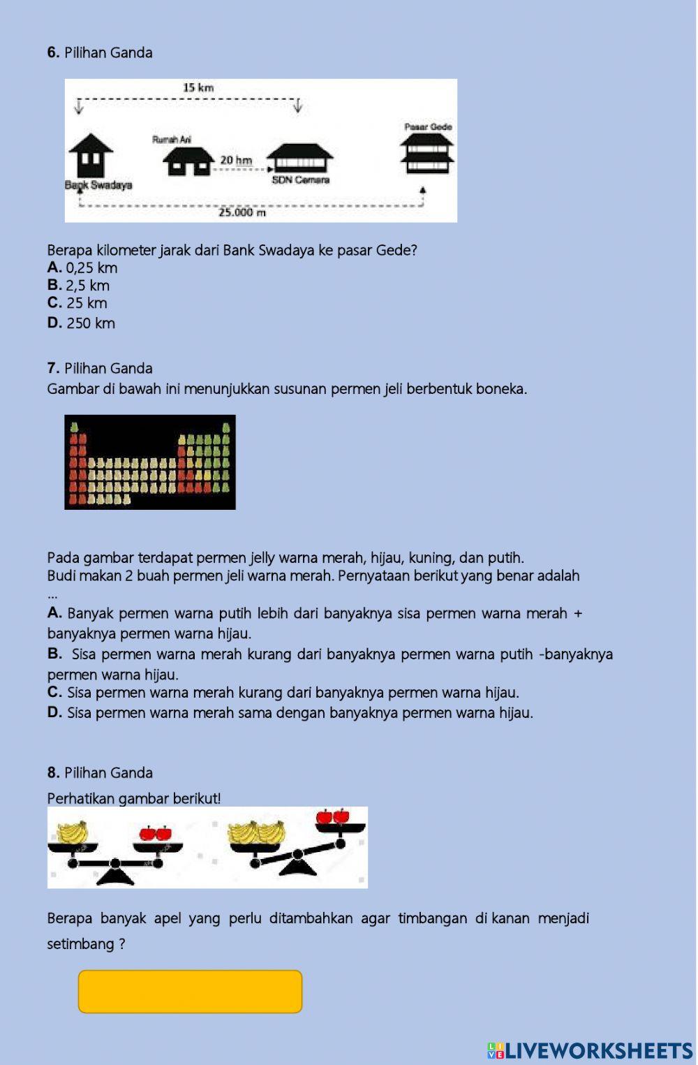 Latihan soal akm