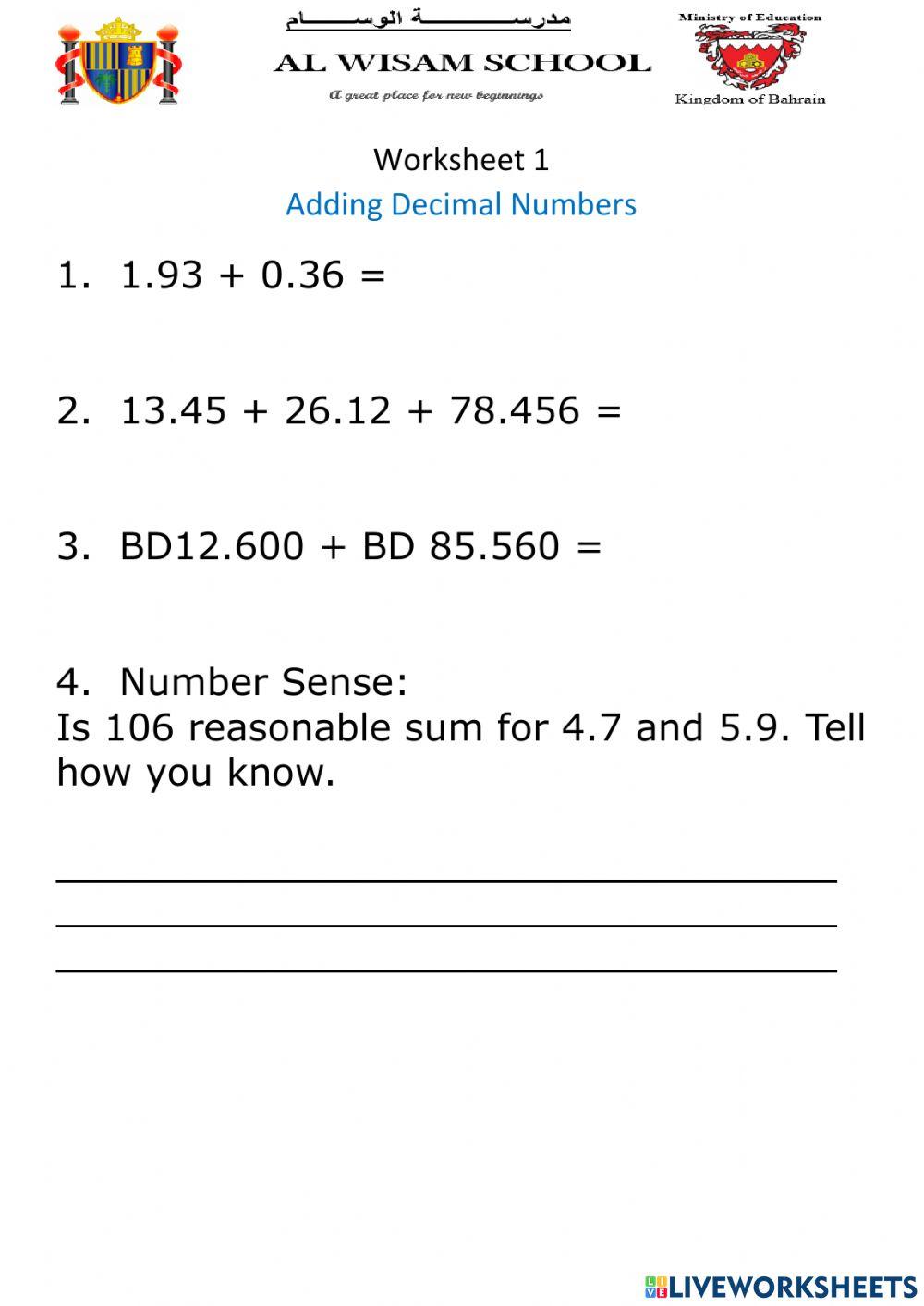 Adding decimal numbers 1761228 jonathan macalino ong