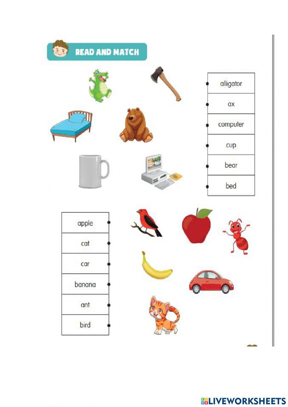 Phonics letter A to C